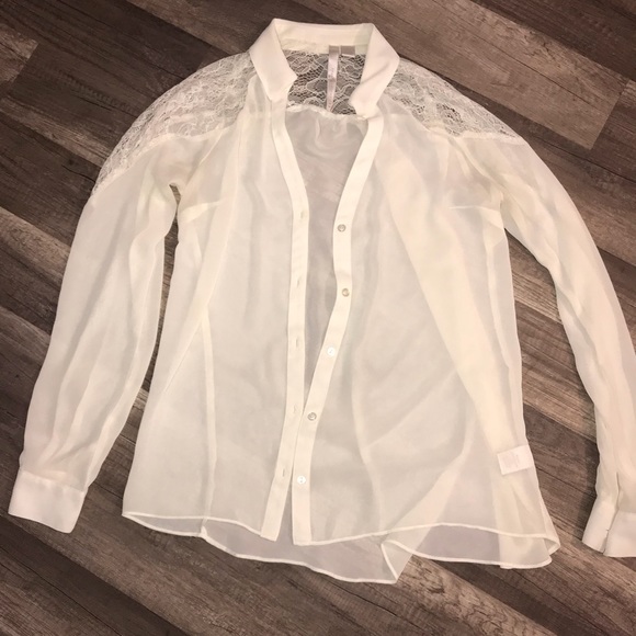 Lauren Conrad Button Up Blouse - Picture 1 of 3